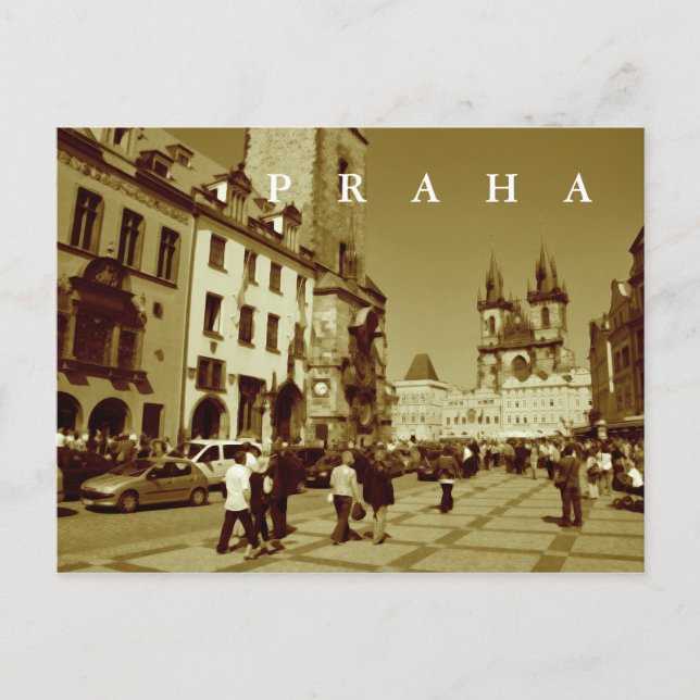 Prag, Tjeckien Vykort (Framsida)