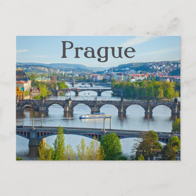 Prag, Tjeckien Vykort (Framsida)