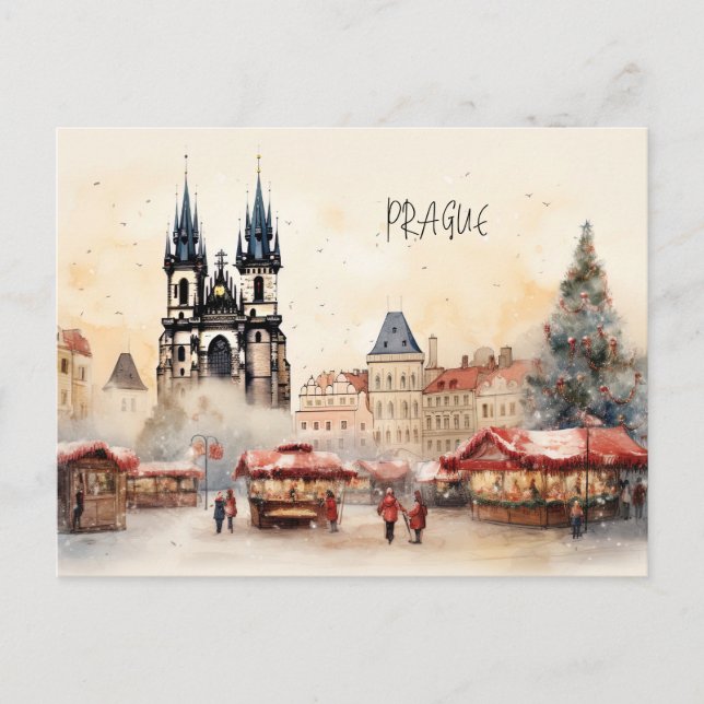Prag, Tjeckien Vykort (Framsida)