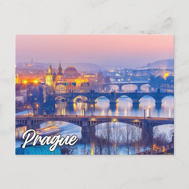 Prag, Tjeckien Vykort (Framsida)