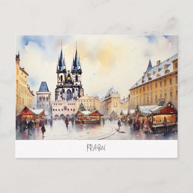 Prag, Tjeckien Vykort (Framsida)