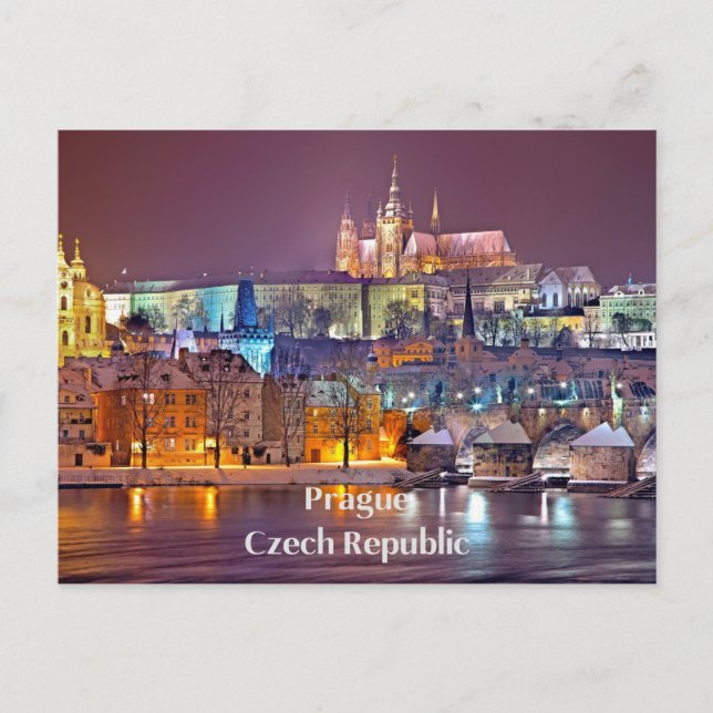 Prag, Tjeckien Vykort (Framsida)