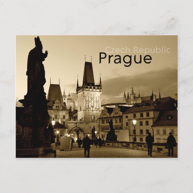 Prag, Tjeckien Vykort (Framsida)