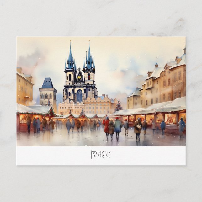 Prag, Tjeckien Vykort (Framsida)