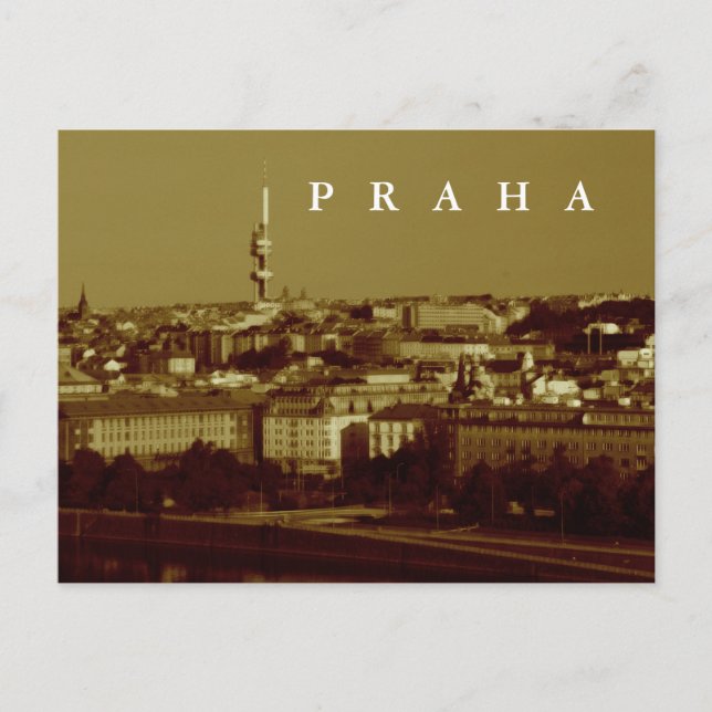 Prag, Tjeckien Vykort (Framsida)