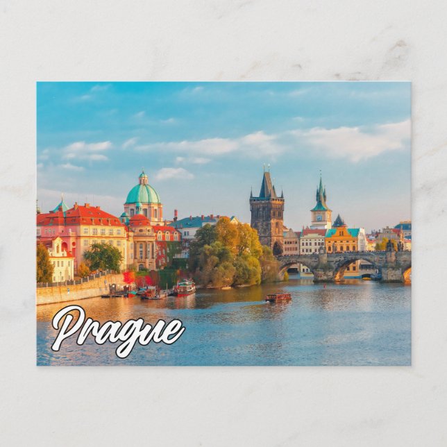 Prag, Tjeckien Vykort (Framsida)