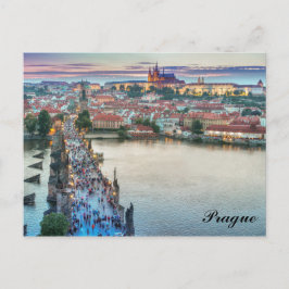Prag Tjeckiska republiken Charles Bridge Travel Ph Vykort