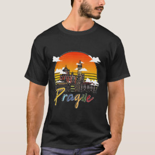Prag Tjeckiska republiken Europa Tjeckoslovakien T Shirt