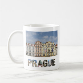 Prag Tjeckiska republiken Gamla egna resefoto Kaffemugg