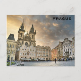 Prag Tjeckiska republiken Gamla egna resefoto Vykort