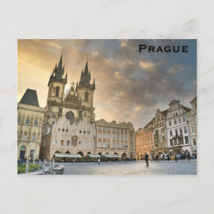 Prag Tjeckiska republiken Gamla egna resefoto Vykort