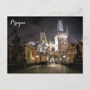 Prag Tjeckiska republiken Gamla egna resefoto Vykort