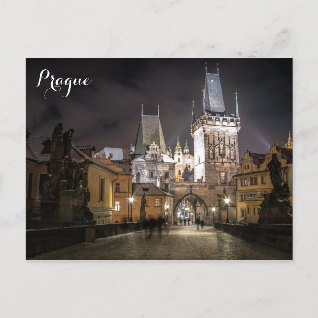 Prag Tjeckiska republiken Gamla egna resefoto Vykort (Framsida)