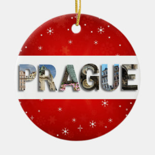 Prag Tjeckiska republiken Travel Foton jul Julgransprydnad Keramik