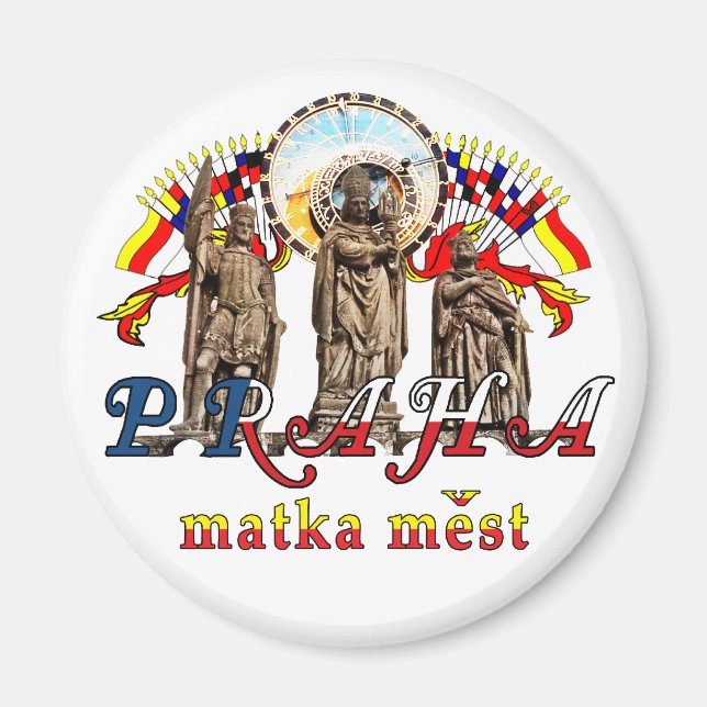 Prag Tjeckiska republikens magnet (Framsidan)