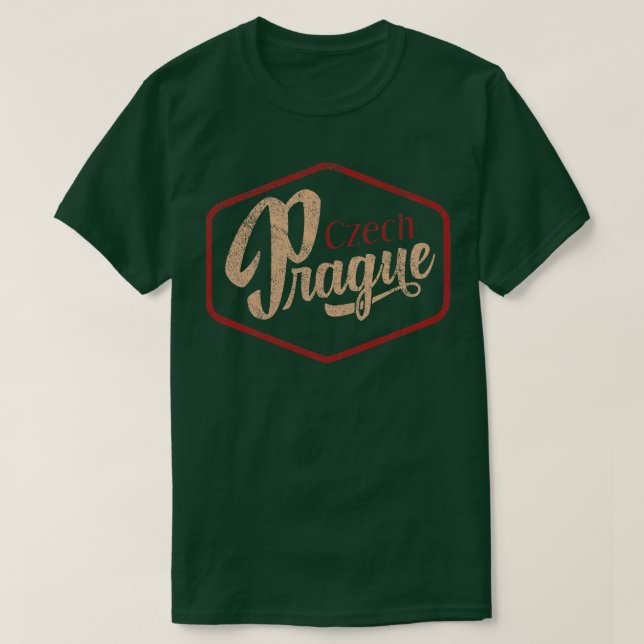 Prag Tjeckiska T Shirt (Design framsida)