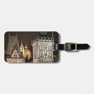 Prag Torn Night Bagagebricka