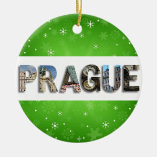 Prag Travel Foton Tjeckiska julen Julgransprydnad Keramik