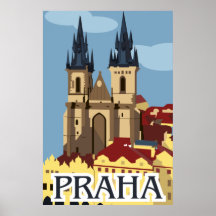 Prag Travel Poster