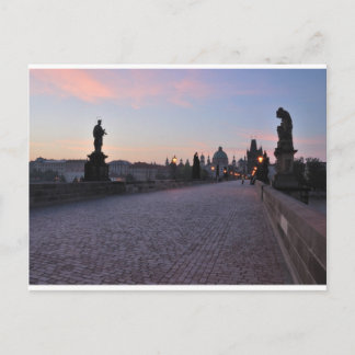 Prag vid gryningen vykort