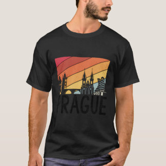Prag-Vintagen Tjeckien Favorite City T Shirt