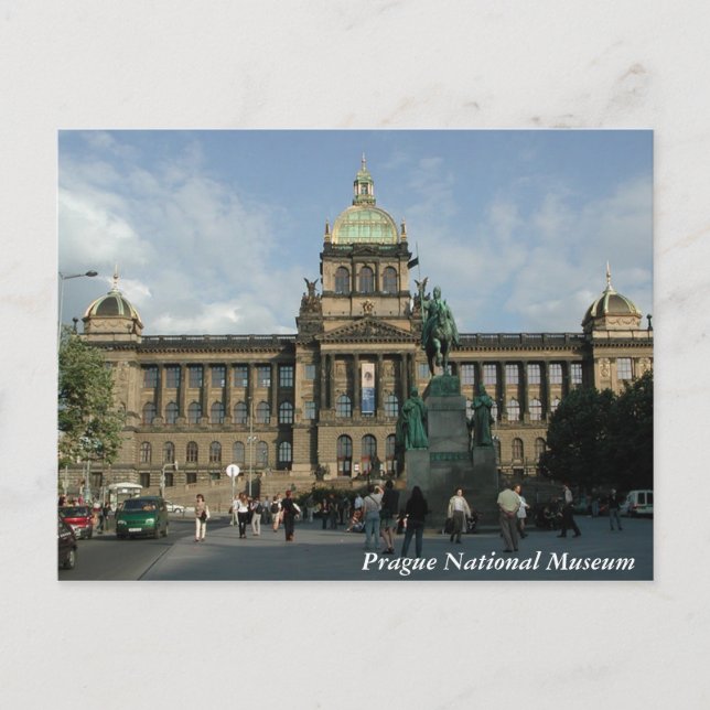 Prag - vykort för nationalmuseet (Framsida)