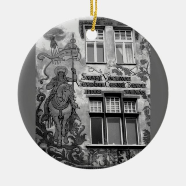 Prag Wall Art Julgransprydnad Keramik (Framsidan)