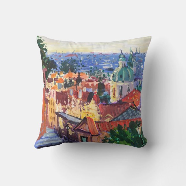 Praga-målning Kudde (Baksida)