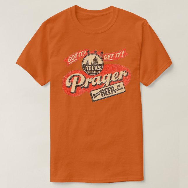 Prager Beer T T Shirt (Design framsida)
