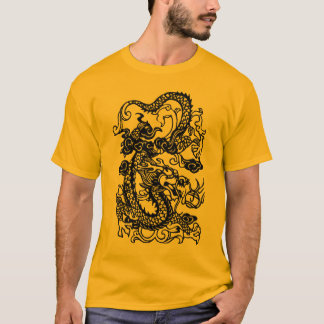 Präglad drake på skjortan för Tangerine T T-shirt