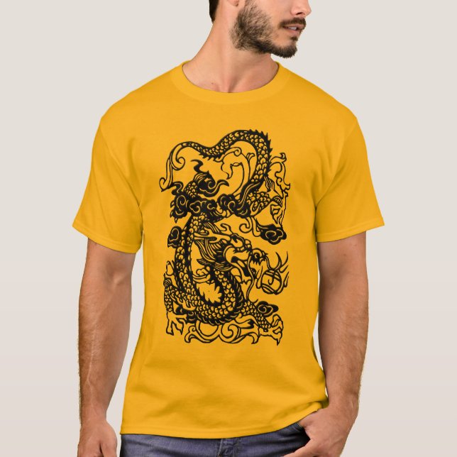 Präglad drake på skjortan för Tangerine T T-shirt (Framsida)