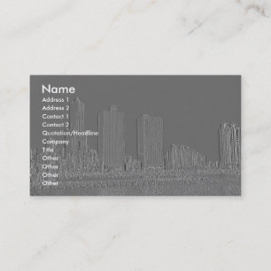 Präglad hamnstad visitkort