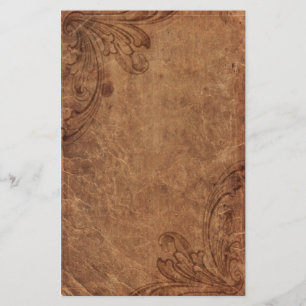 Präglad läderLook brevpapper