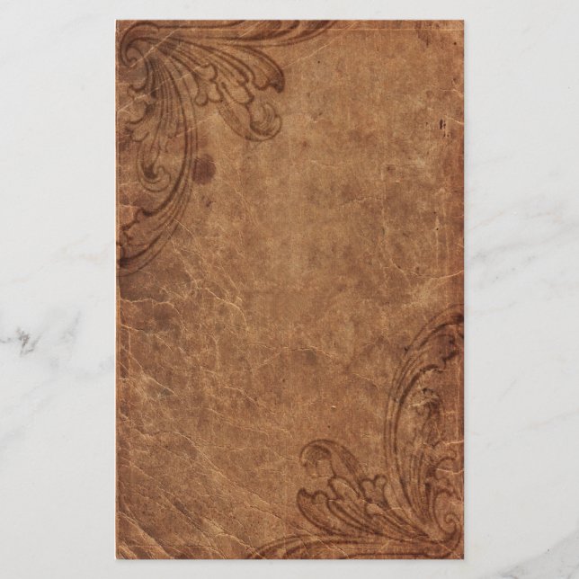 Präglad läderLook   brevpapper (Framsida)