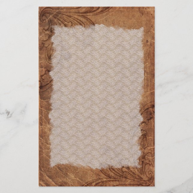 Präglad läderLook   brevpapper (Framsida)