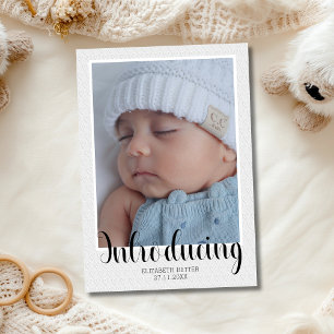 Präglade Hjärtan Introducerar Foto Baby Tack Kort