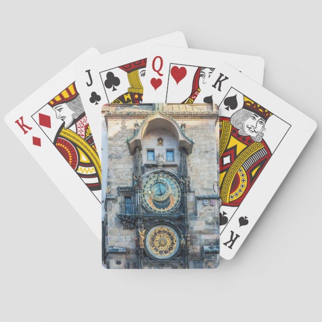Prags astronomiska klocka casinokort (Baksidan)