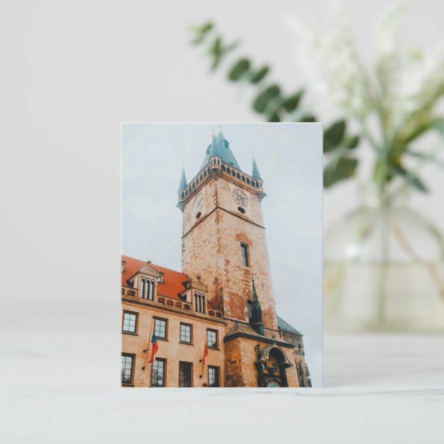 Prags astronomiska klocka, Gamla torget Czechia Helg Vykort (Stående Fram)