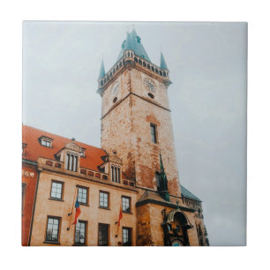 Prags astronomiska klocka, Gamla torget Czechia Kakelplatta
