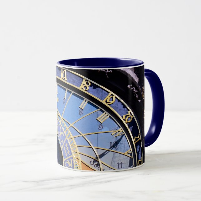 Prags astronomiska klocka och Skeleton /Czechia Mugg (Framsida höger)