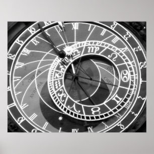 Prags astronomiska klocka poster