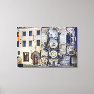 Prags astronomiska nattklocka Canvas