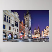 Prags gamla stadstorget, Clock Torn Poster