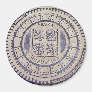 Prags Jacka av Arm Sewer Cover Magnet