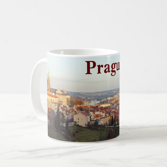 Prags panorama kaffemugg (Framsida vänster)