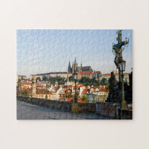 Prags slott från Charles bridge, Tjeckien R. Pussel