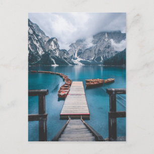 PRAGSER WILDSEE (SJÖN PRAGS), SÖDRA TYROL, ITALIEN VYKORT