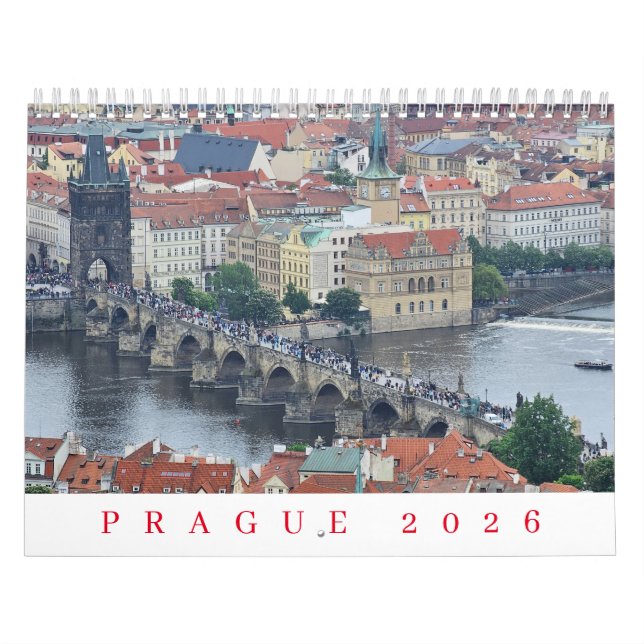 Prague 2026 calendar kalender (Omslag)