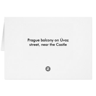 Prague balkong OBS kort