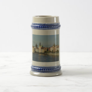 Prague blått och vit STein Sejdel